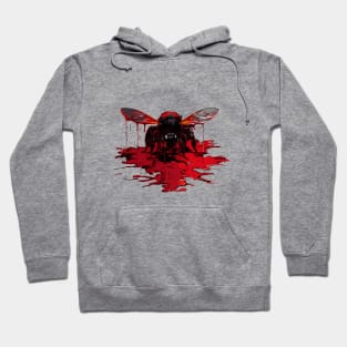 Bloody bee - bee death - Save the bees Hoodie